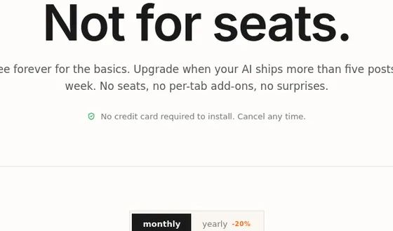 No credit card element from antwork.io