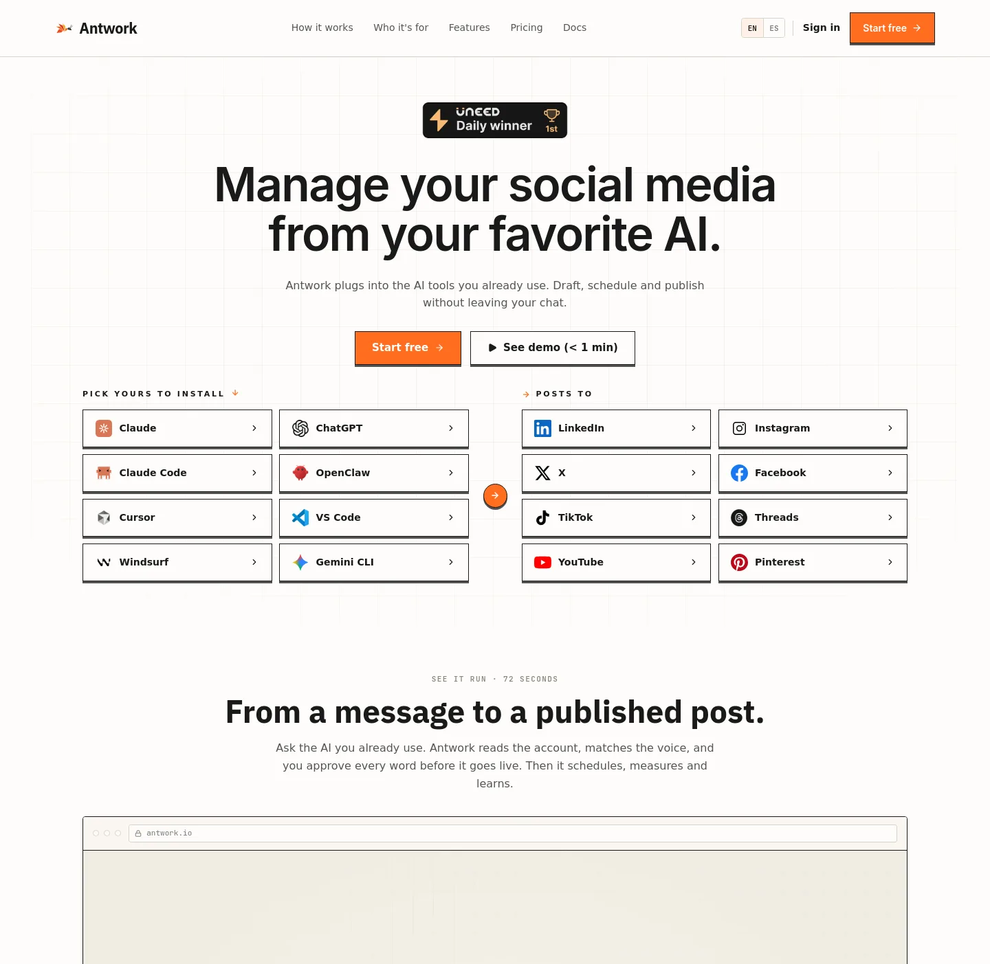 antwork.io — The Pricing Page