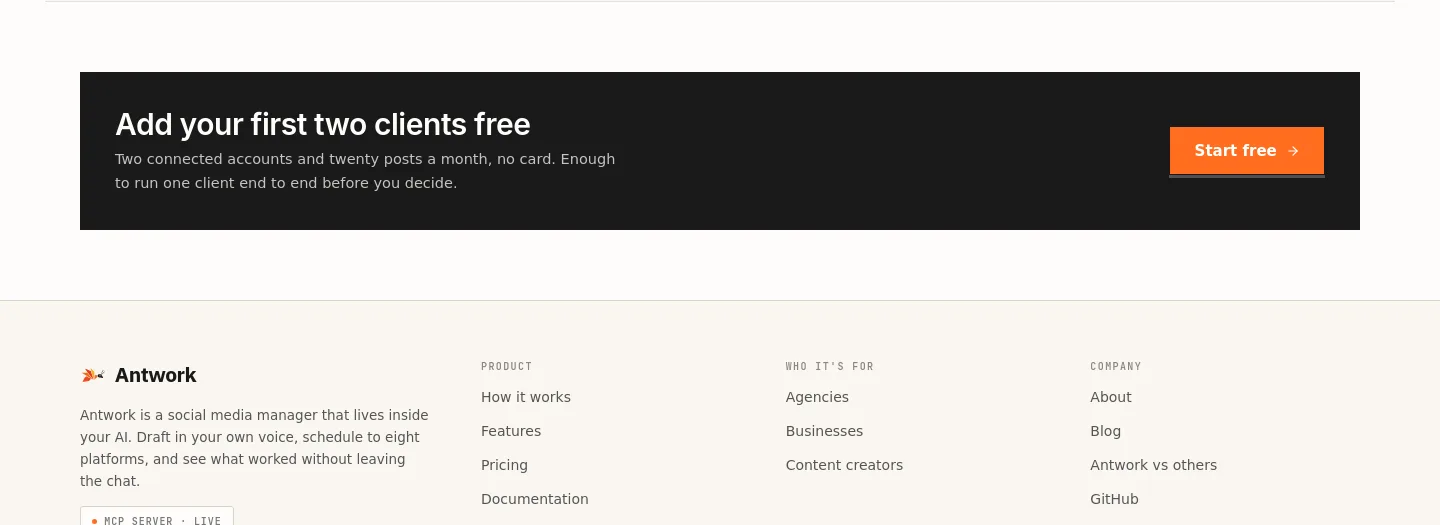 antwork.io — a real CTA section