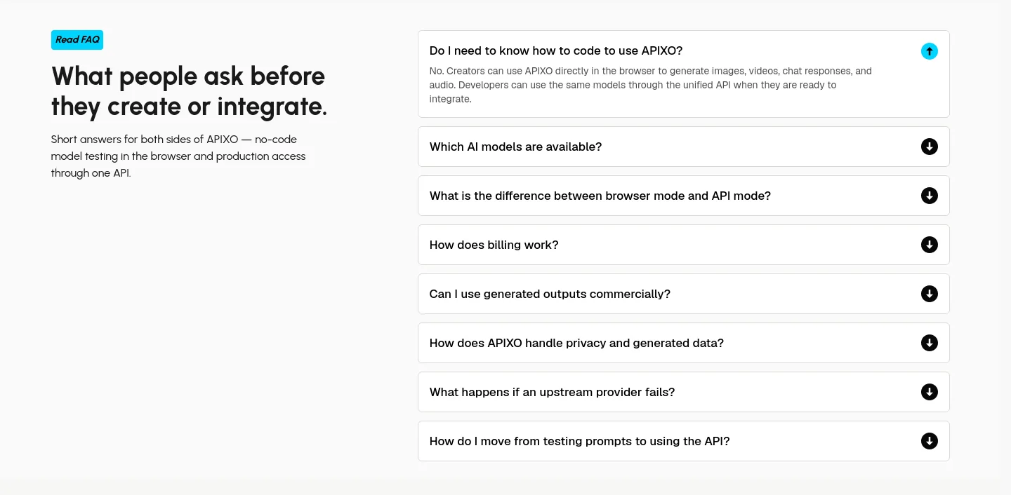 apixo.ai — FAQ