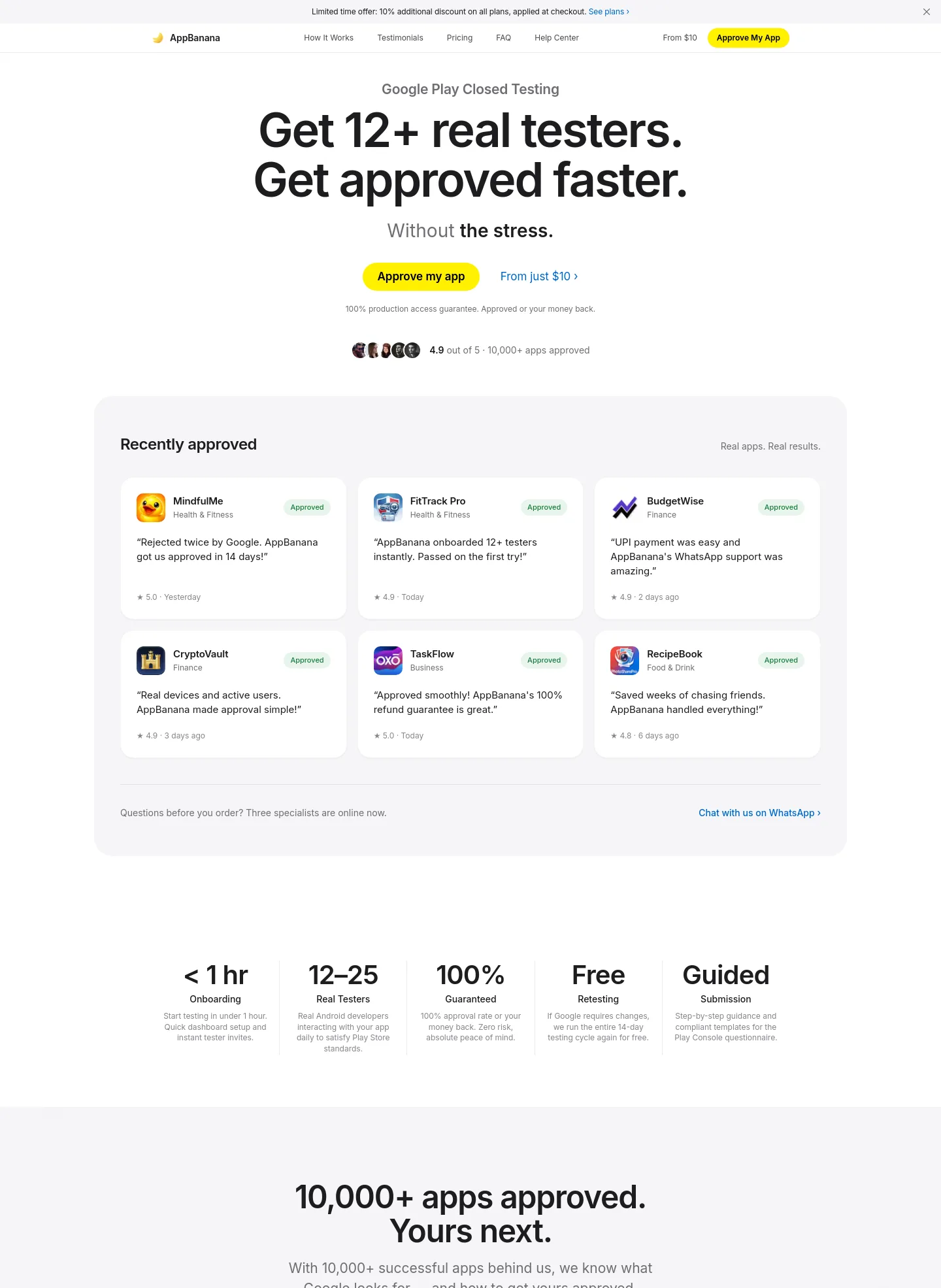 appbanana.io — a measured funnel