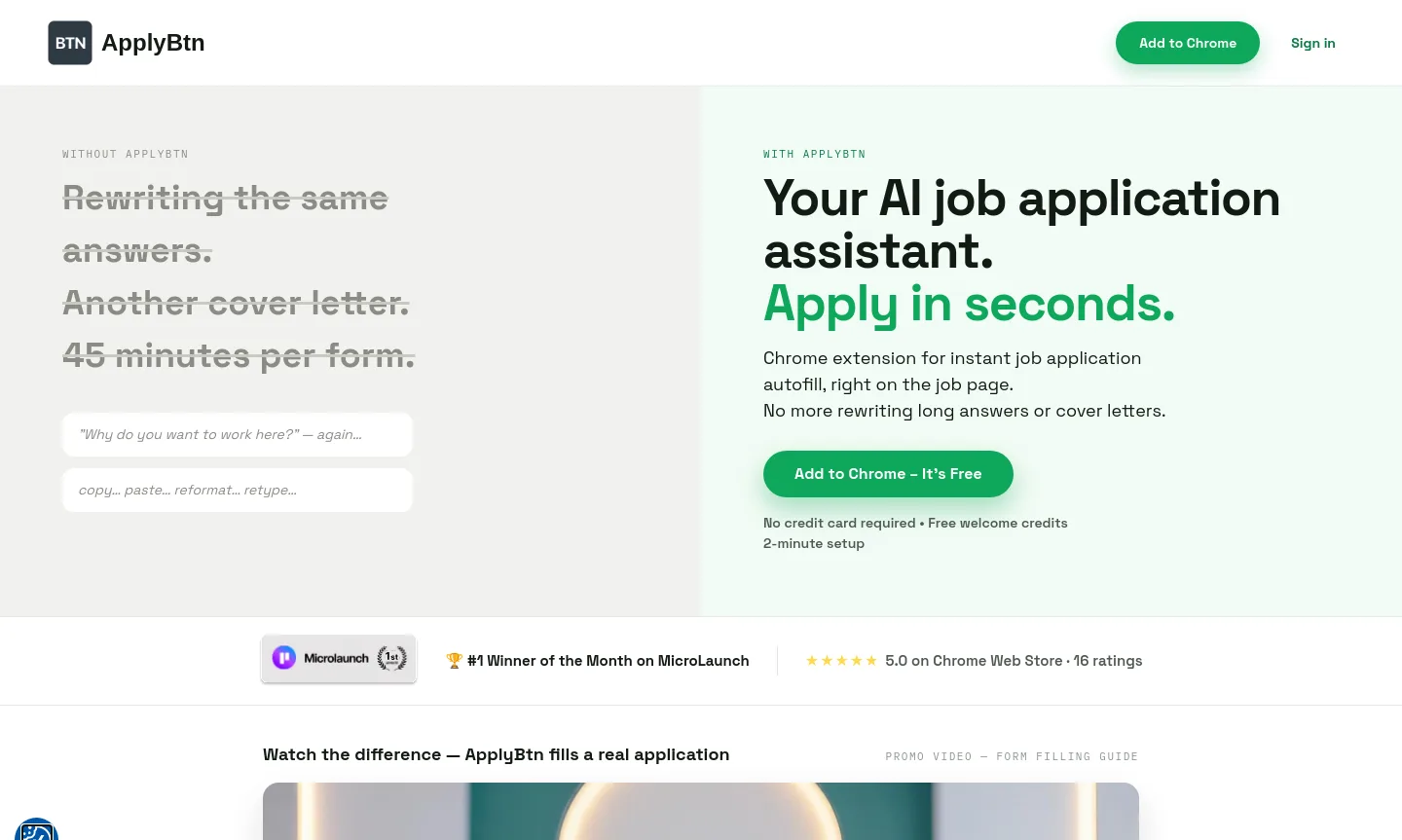 applybtn.app — a measured funnel