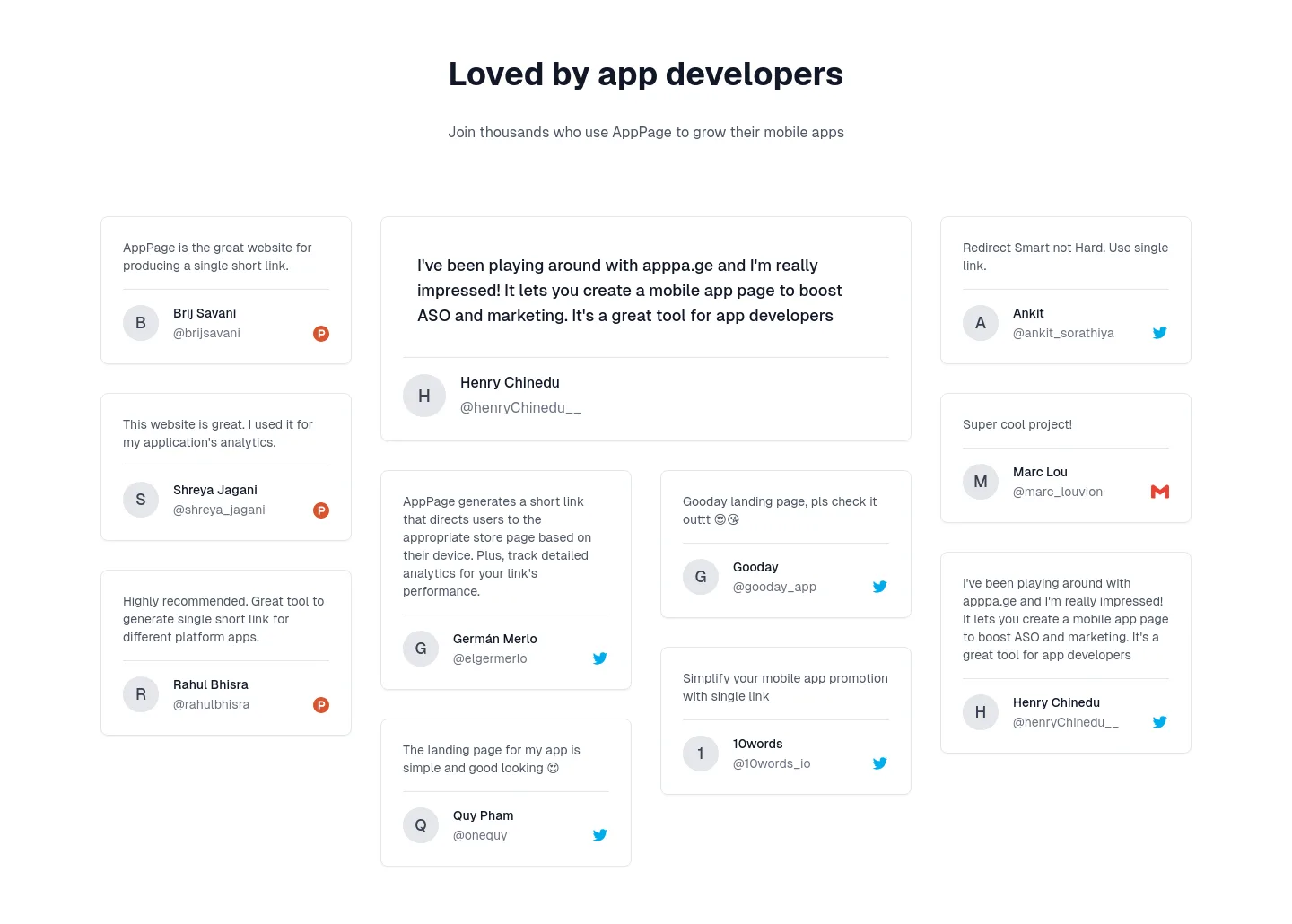 apppage.co — Logo Wall