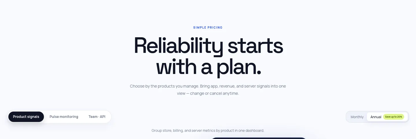 apppulse.io Hero section