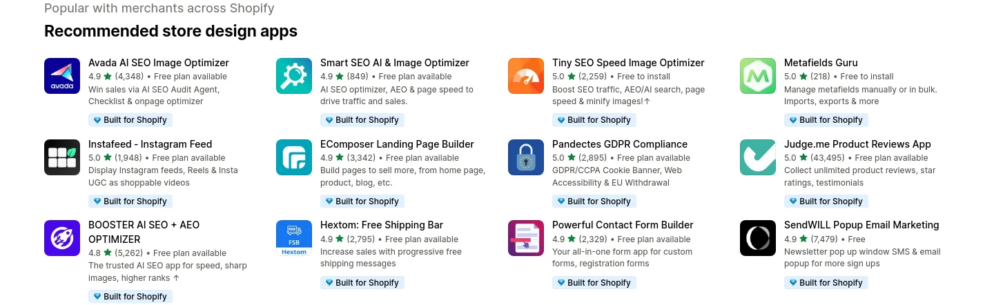 apps.shopify.com — a real Reviews section