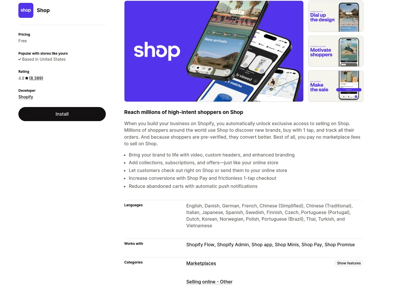 apps.shopify.com Hero section