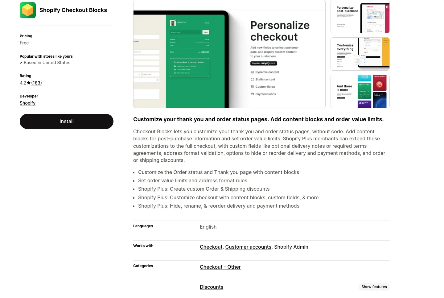 apps.shopify.com Hero section