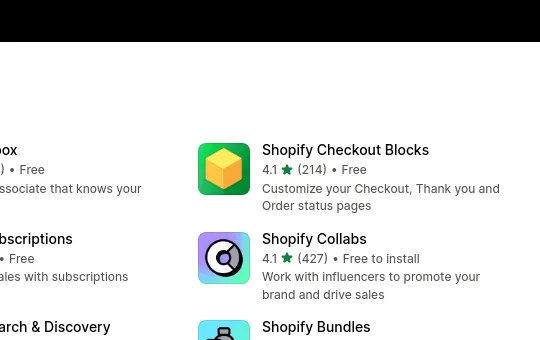 Rating element from apps.shopify.com
