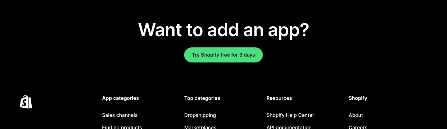 apps.shopify.com — CTA