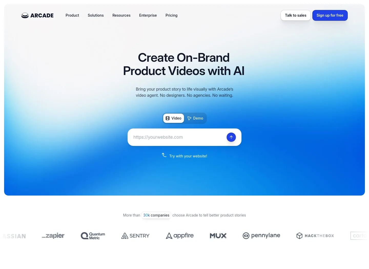 arcade.software — Hero