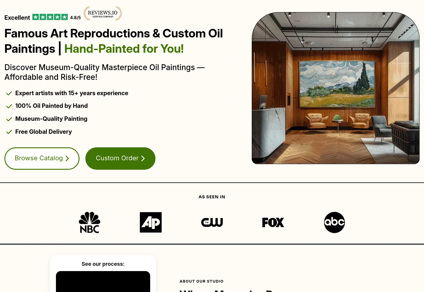 art-and-see.com Hero section