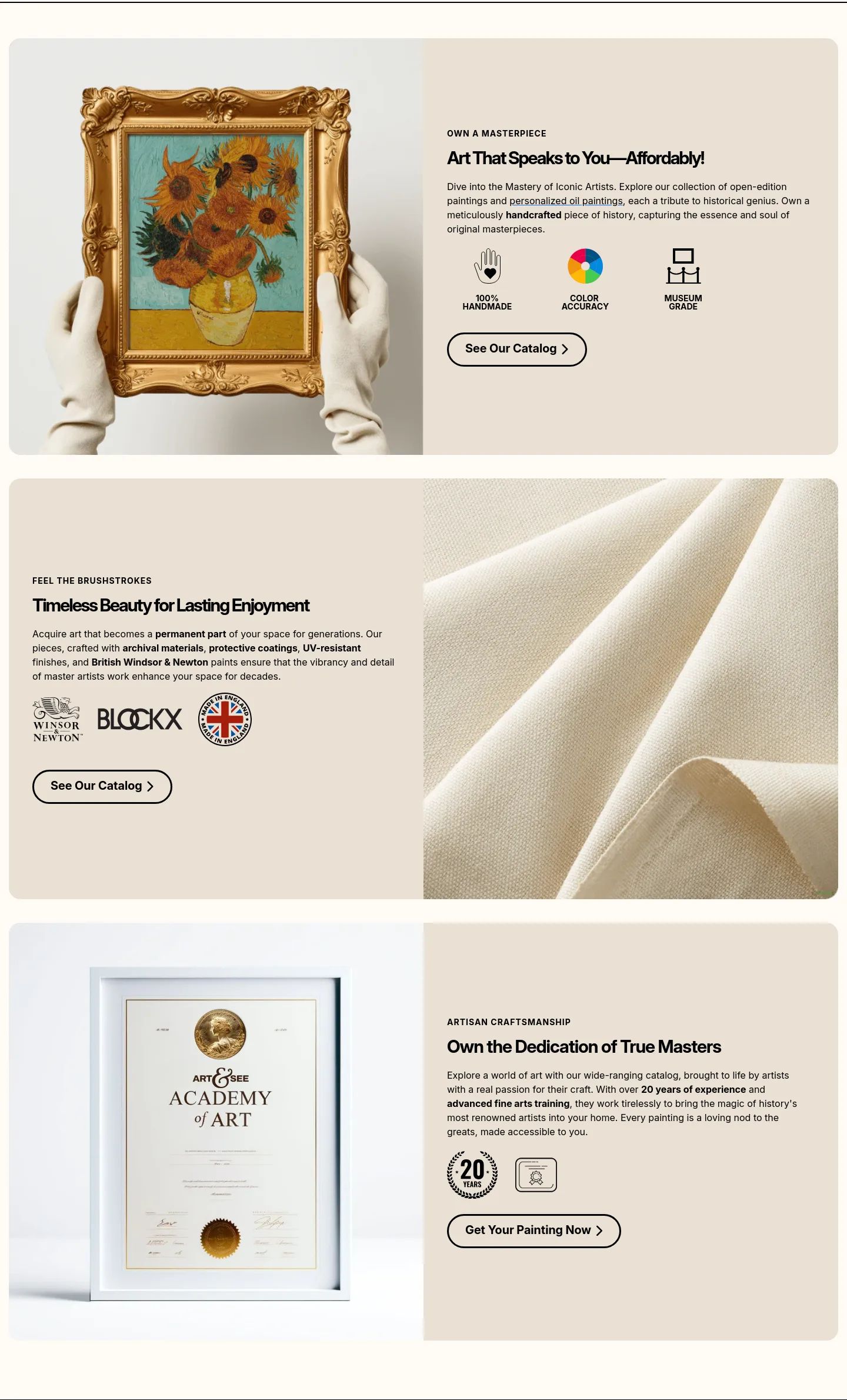 art-and-see.com — a real Features section