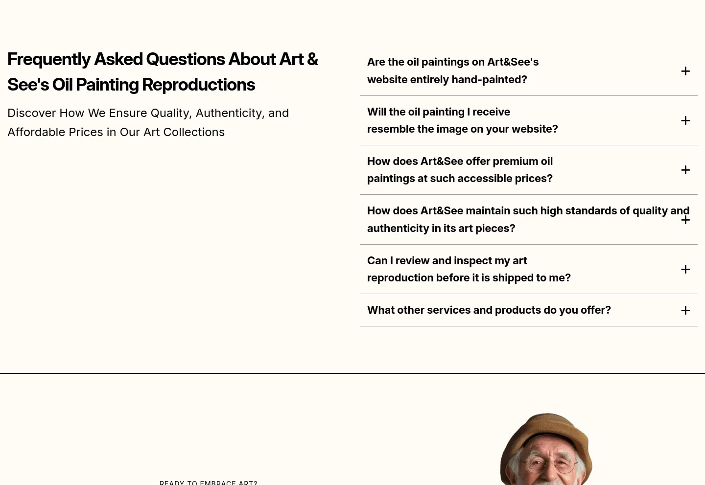 art-and-see.com FAQ section
