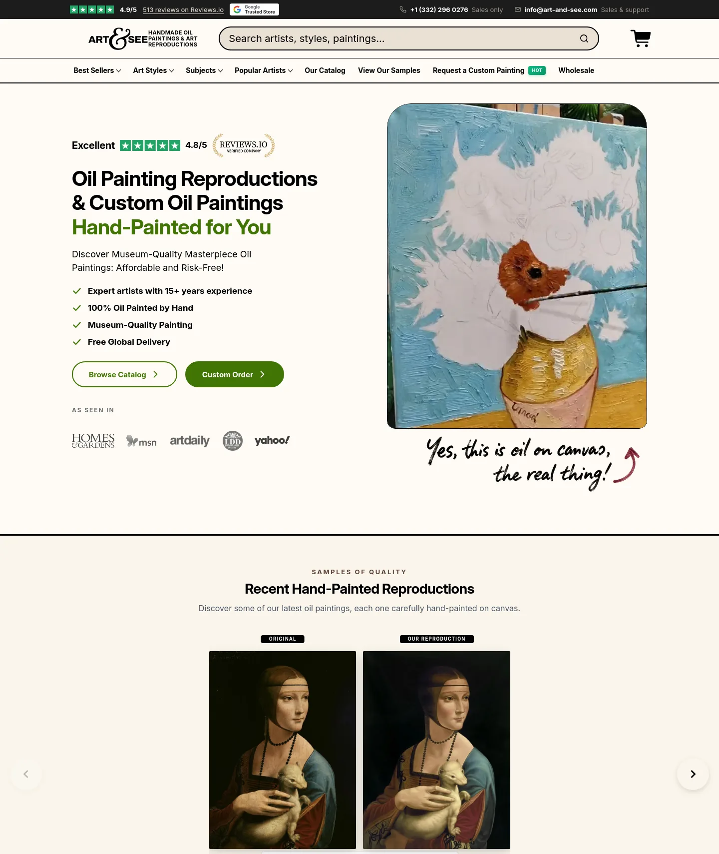 art-and-see.com — a measured funnel