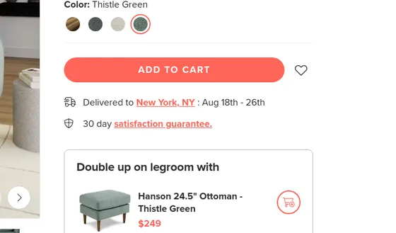 Guarantee element from article.com