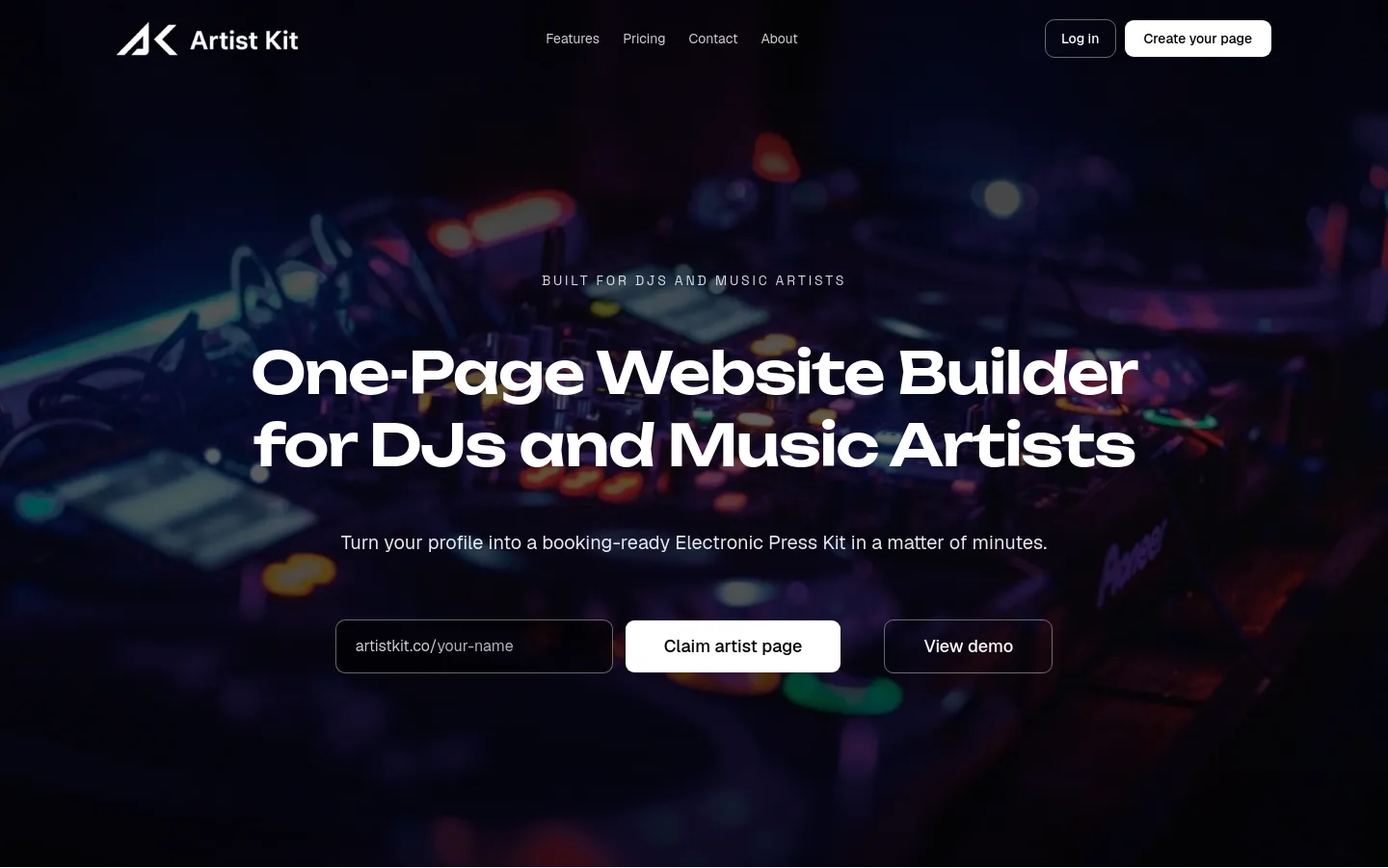 artistkit.co — Hero
