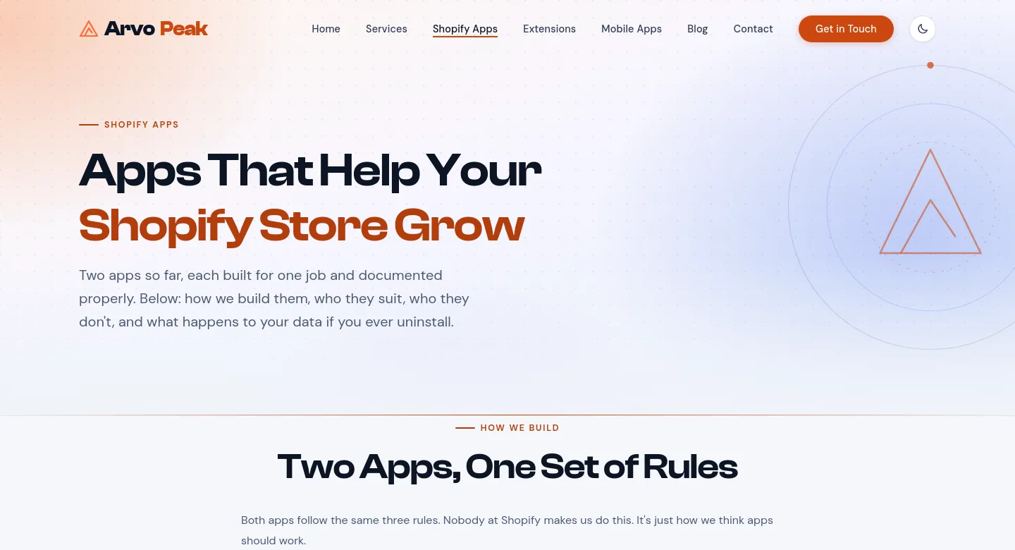 arvopeak.com — Hero