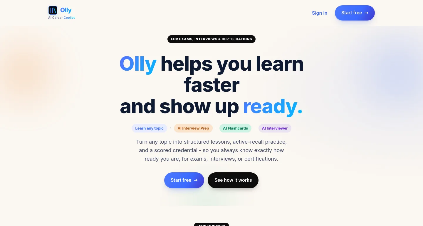 askolly.live — a measured funnel