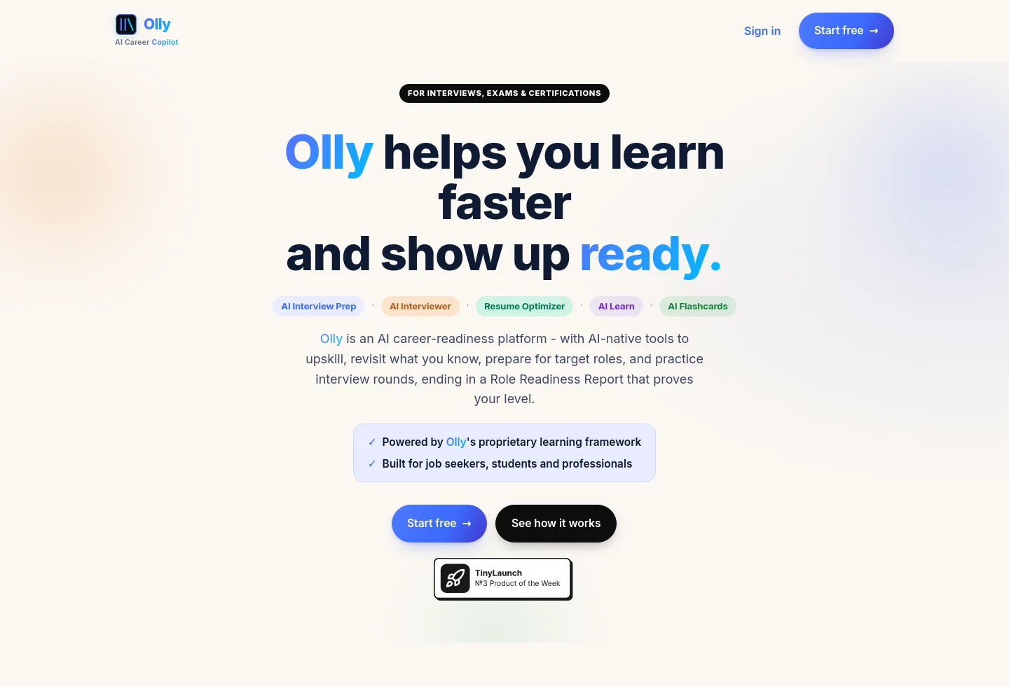 askolly.live — a measured funnel