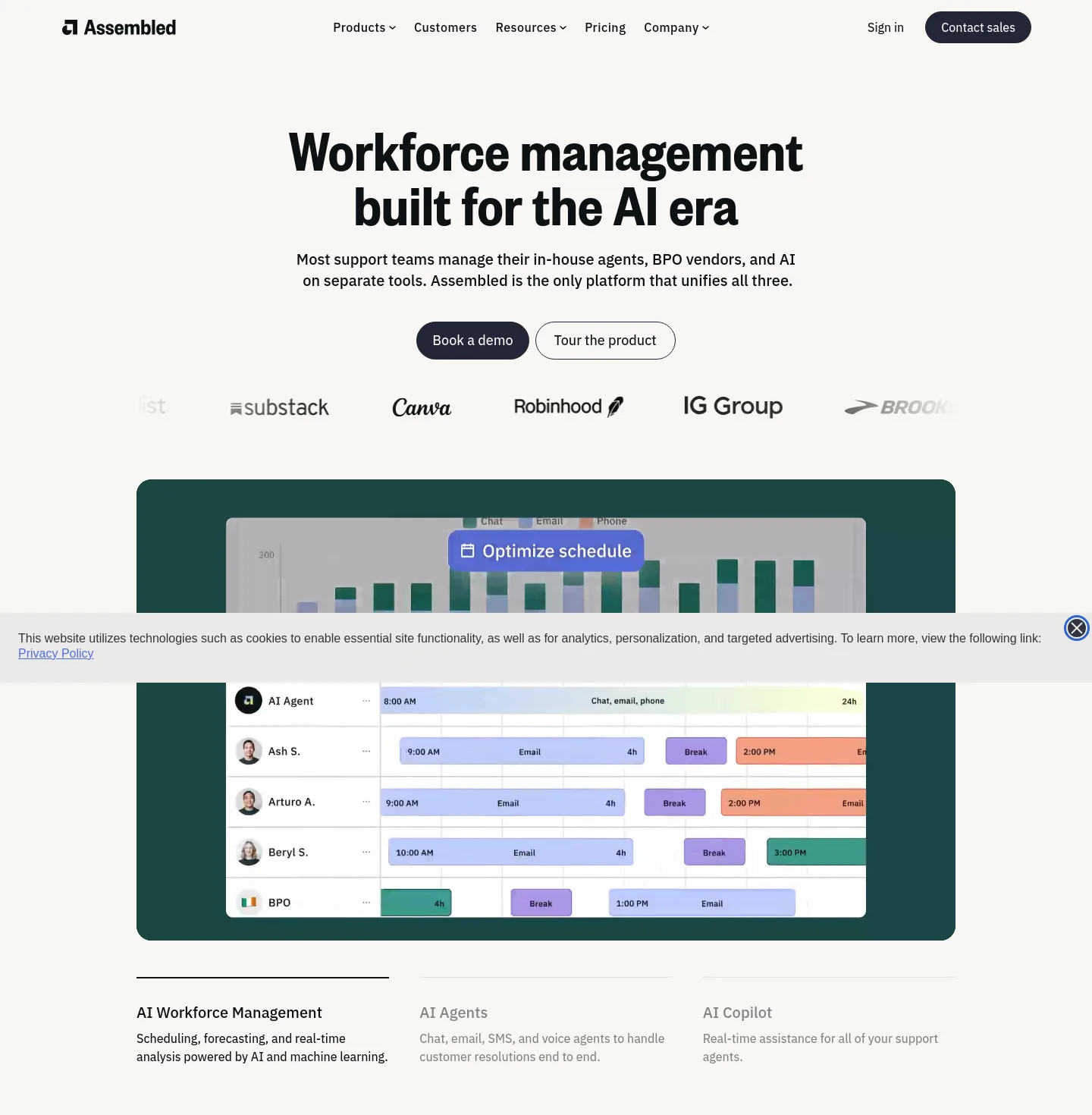 assembled.com — Hero