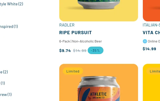Price anchor element from athleticbrewing.com