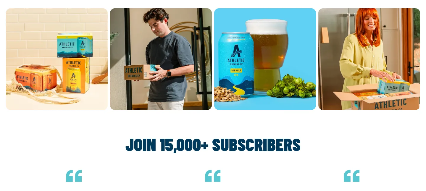 athleticbrewing.com — a real Logo Wall section