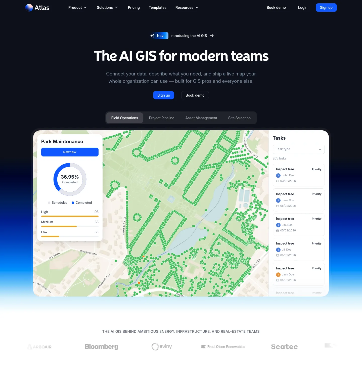 atlas.co — a real The Objection-Handler page