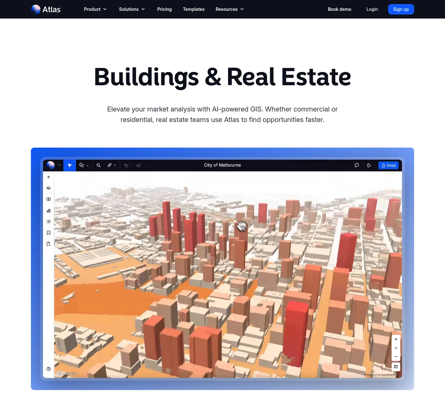 atlas.co Hero section