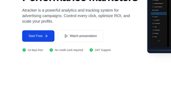 No credit card element from atracker.io