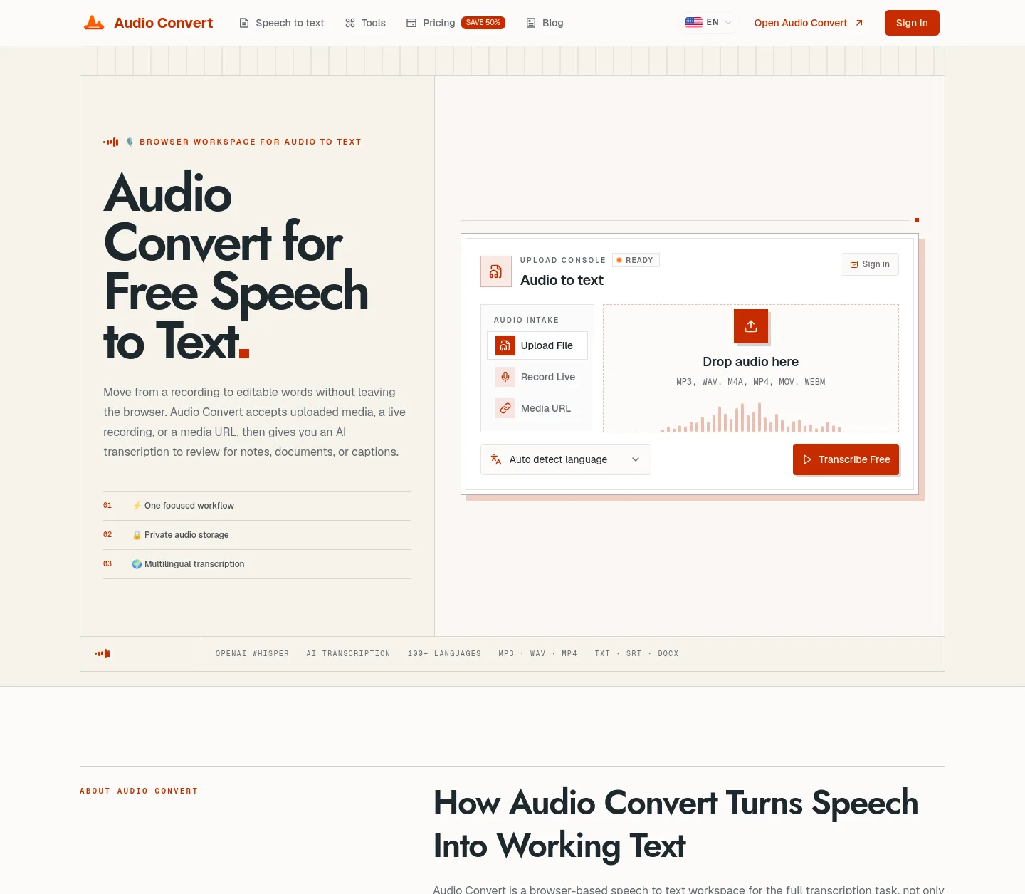 audioconvert.app — The Pricing Page