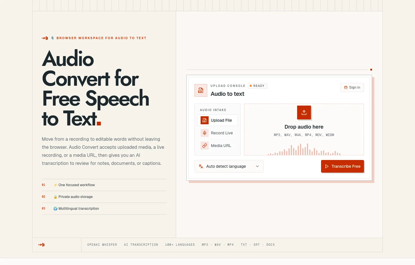 audioconvert.app — Hero