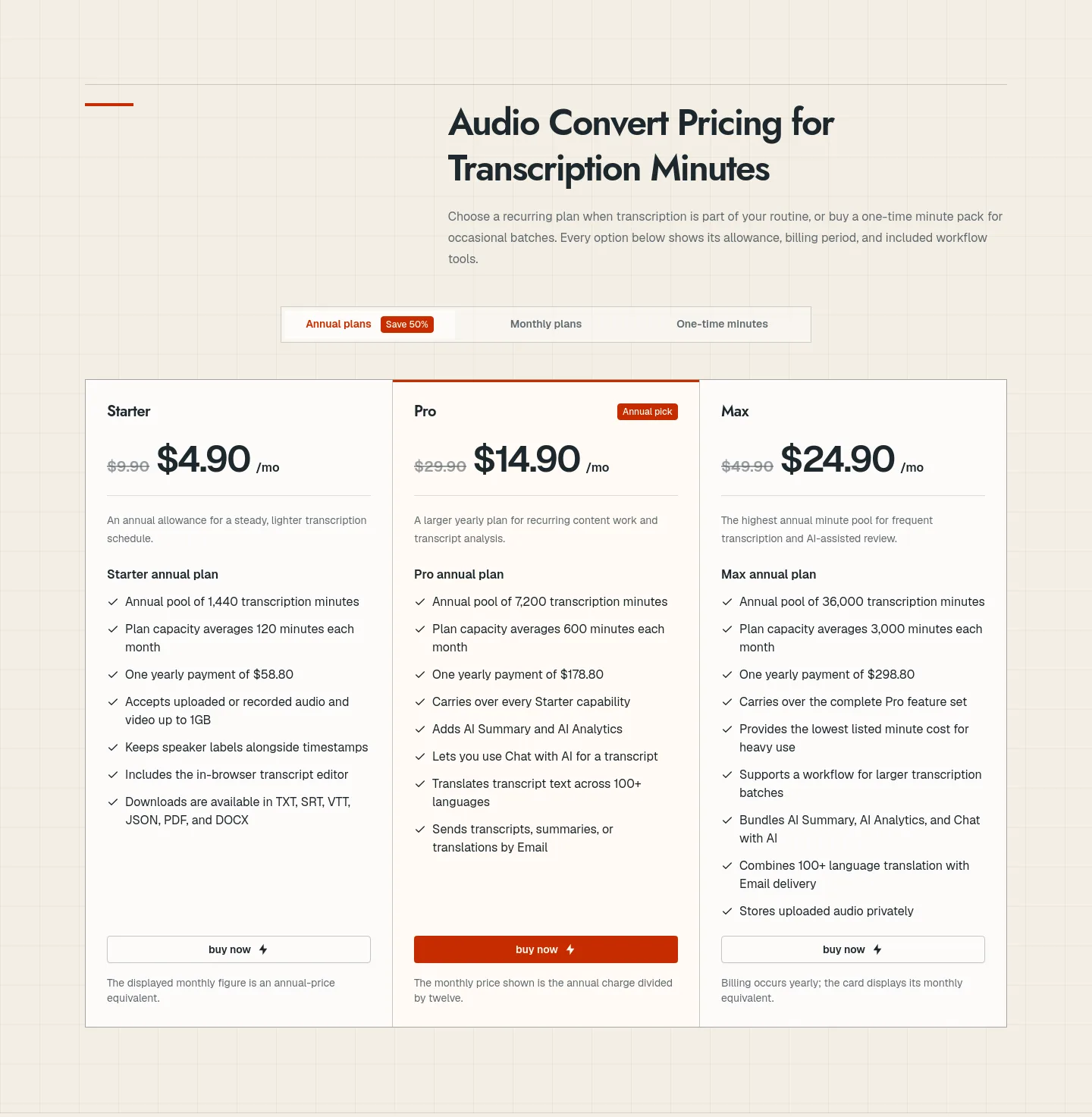audioconvert.app — Pricing