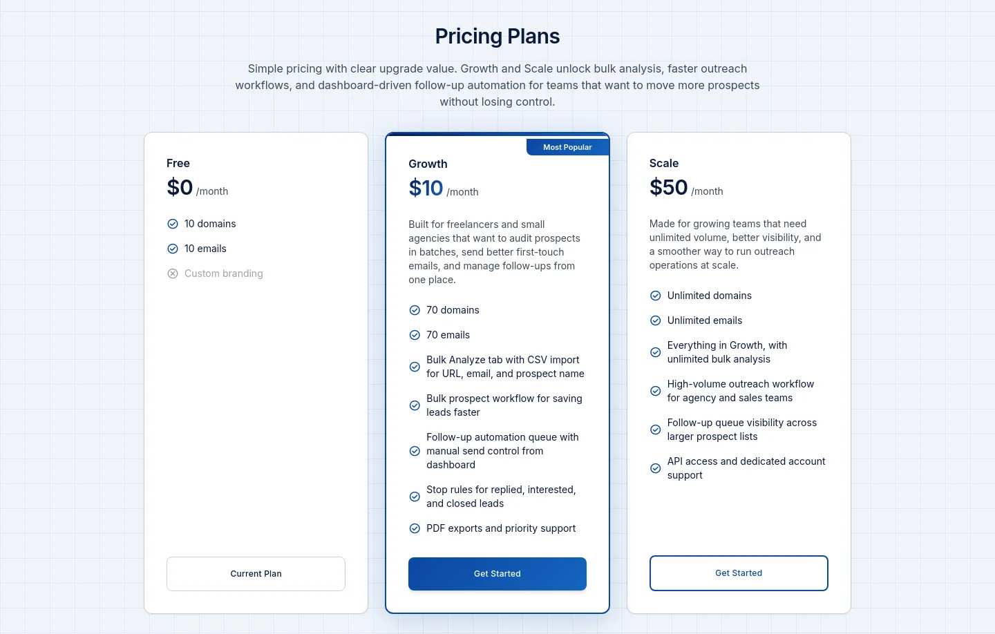 auditpitch.com — a real Pricing section