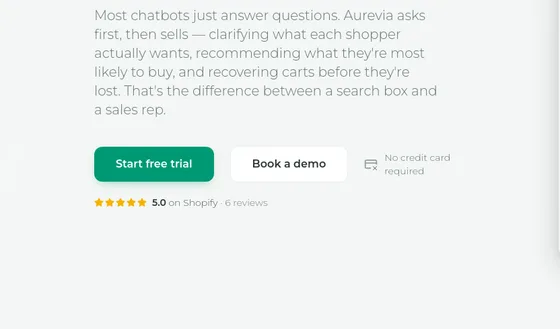 No credit card element from aurevia.io