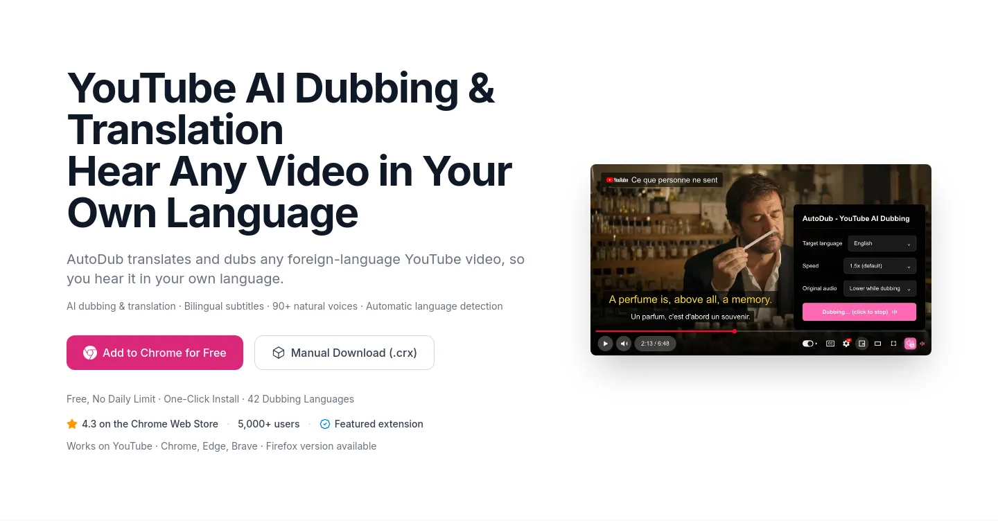 autodub.net — Hero