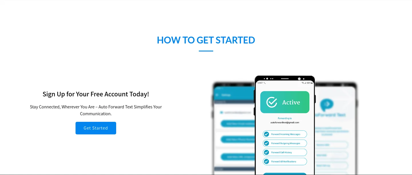 autoforwardtext.com — a real CTA section