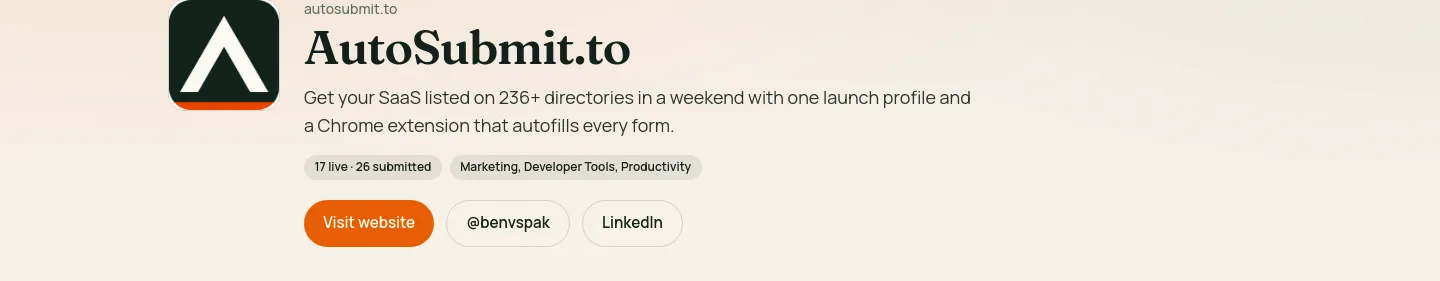 autosubmit.to — Hero