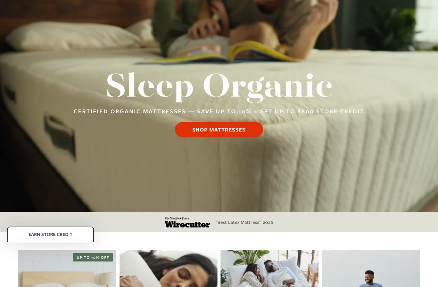 avocadogreenmattress.com — Hero