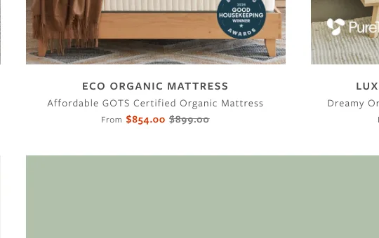 Price anchor element from avocadogreenmattress.com