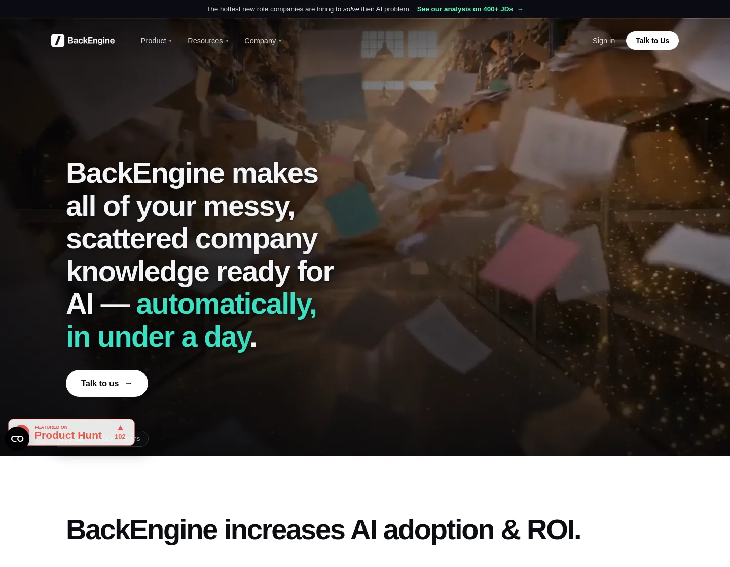 backengine.com — a real The Trust Wall page