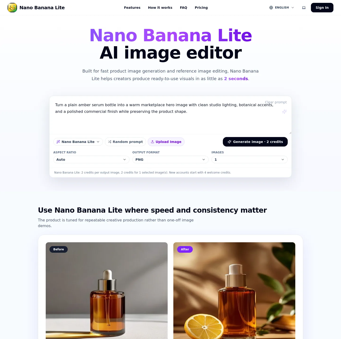 bananalite.org — a measured funnel