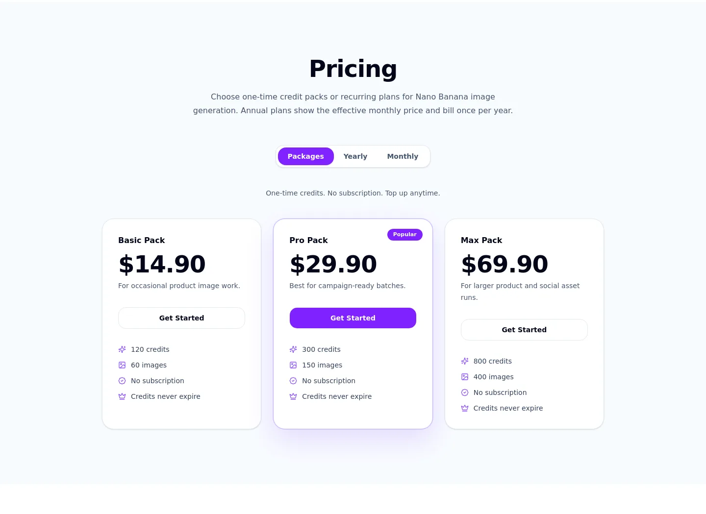 bananalite.org — Pricing
