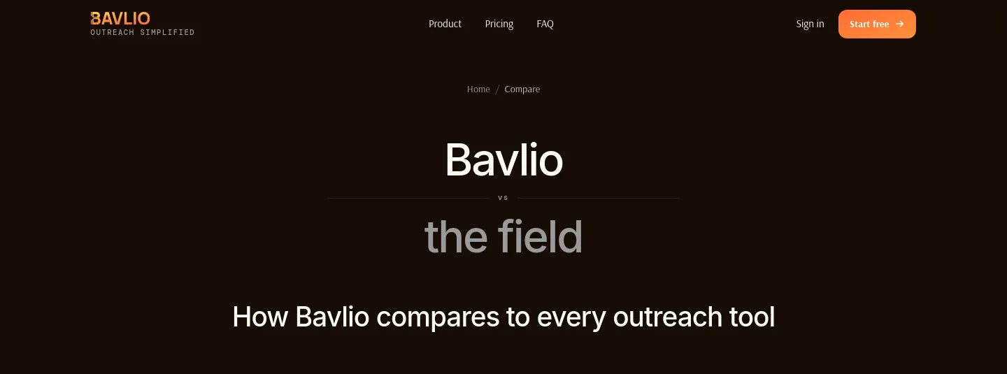 bavlio.com — a real Hero section