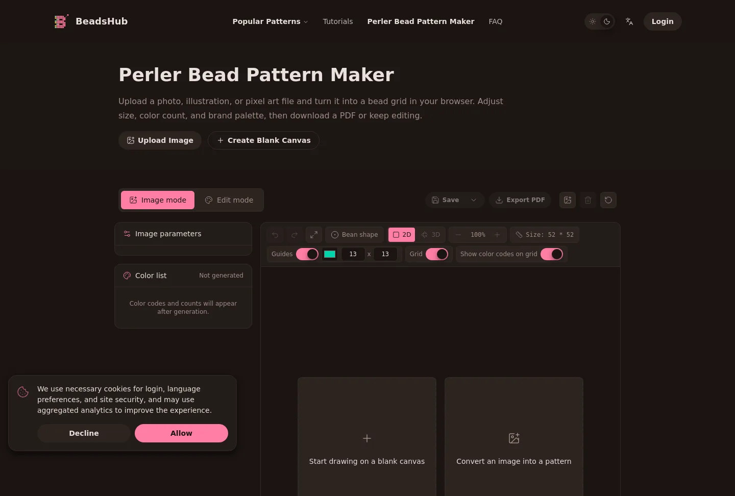 beadshub.net — a measured funnel