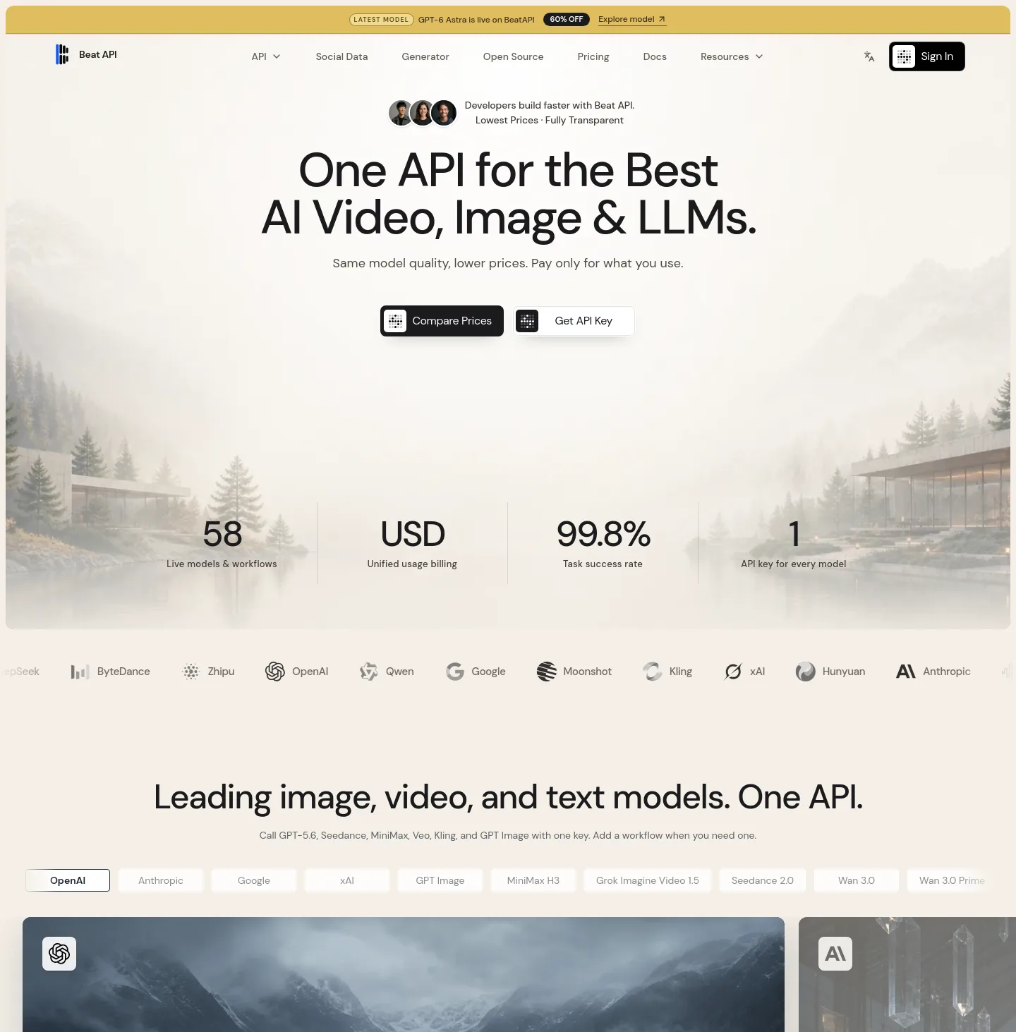 beatapi.io — a measured funnel