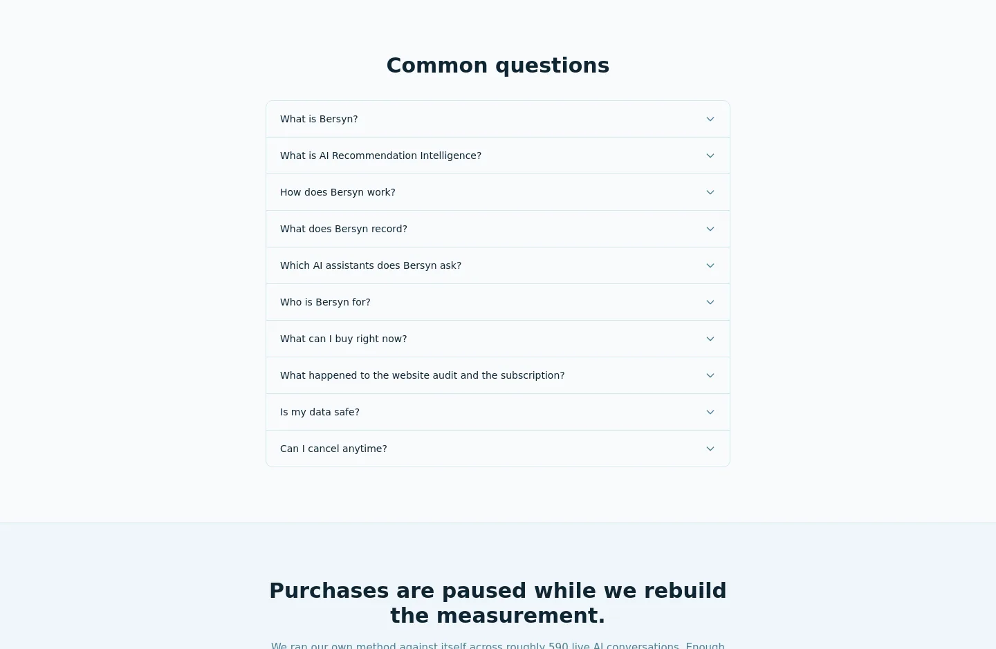 bersyn.com — FAQ