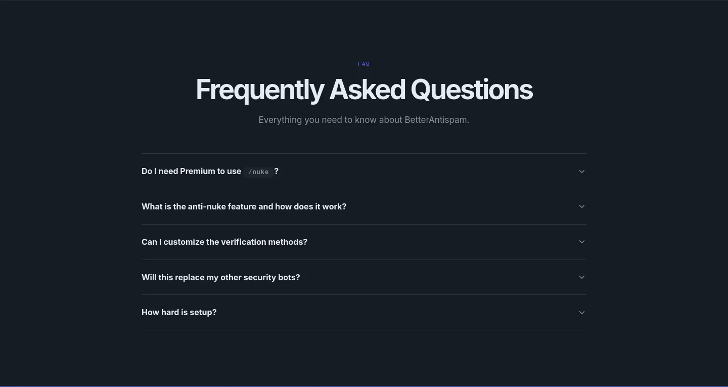 betterantispam.com FAQ section