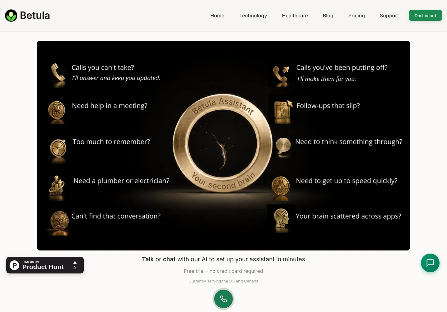 betula.ai — a measured funnel