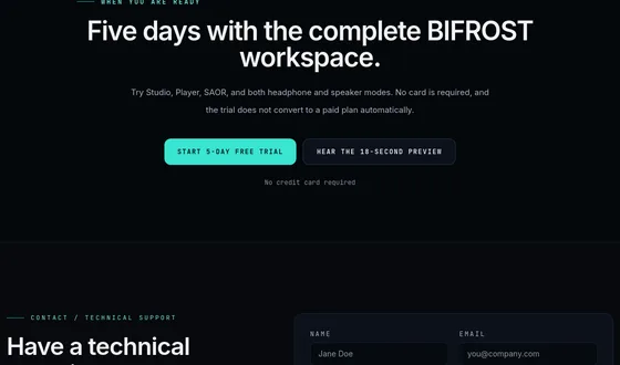No credit card element from bifrostaudio.com