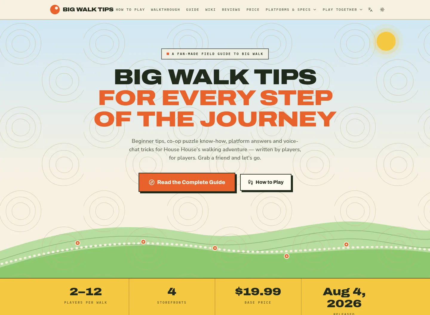bigwalktips.com — a measured funnel